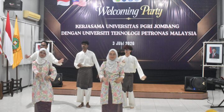 WELCOME PARTY UNIVERSITAS PGRI JOMBANG DAN UNIVERSITI TEKNOLOGI PETRONAS MALAYSIA PERERAT KERJA SAMA INTERNASIONAL